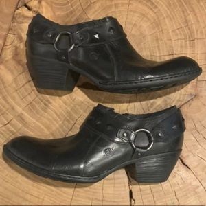 Born Ankle Moto Boot 8 1/2 Black